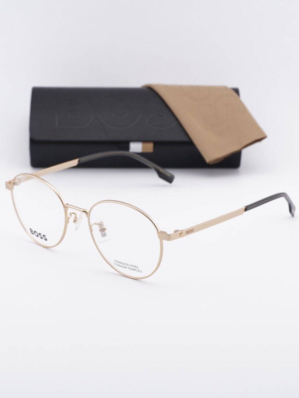Hugo BOSS1475/F 0AOZ 00 Round Eyeglasses 52mm - Matte Gold